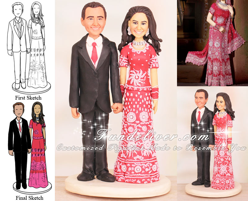 Pakistani Wedding Cake Toppers